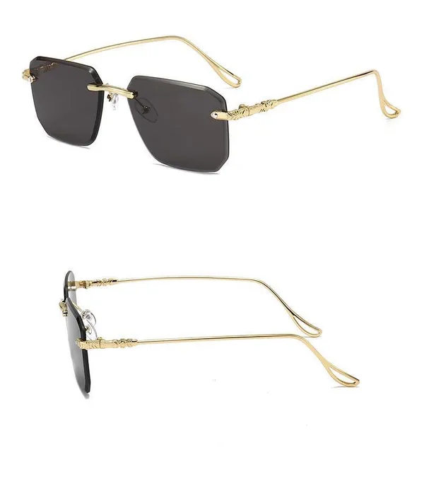 Black_And_Gold_Plastic_And_Metal_Sunglasses_For_Unisex