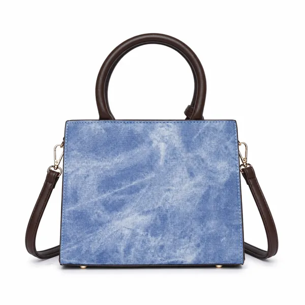 Blue_Florenza_Structured_Satchel_Handbag_Mall_2_Compartments_3_Inner_For_Women