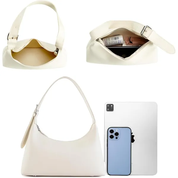 White_Alpha_Hobo_Sholder_Bag_Small_Shoulder_Handbag_Party_Dinner_For_Women