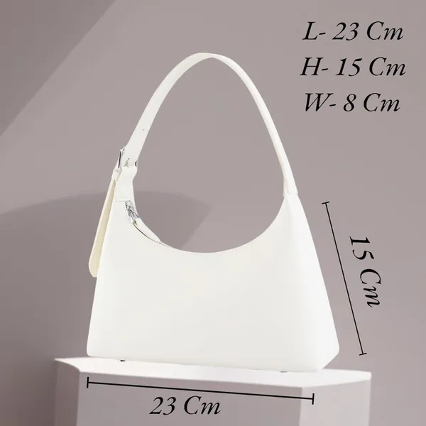 White_Alpha_Hobo_Sholder_Bag_Small_Shoulder_Handbag_Party_Dinner_For_Women