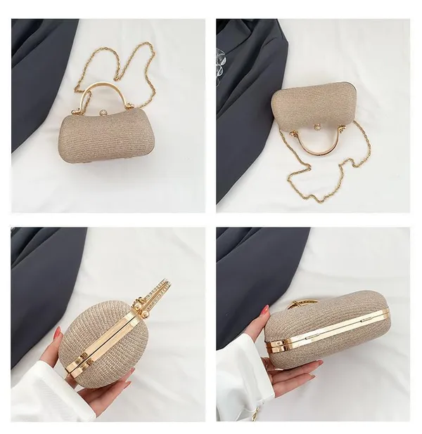 Gold_Luna_S_Evening_Clutch_Purse_Structured_Sling_Party_Dinner_For_Women