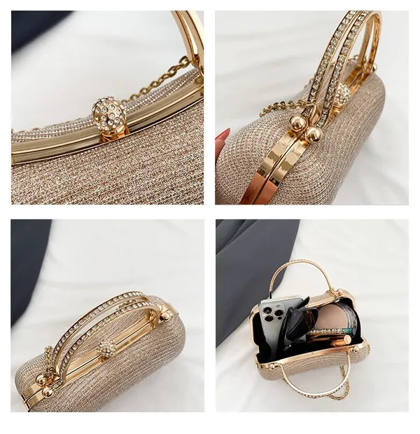 Gold_Luna_S_Evening_Clutch_Purse_Structured_Sling_Party_Dinner_For_Women