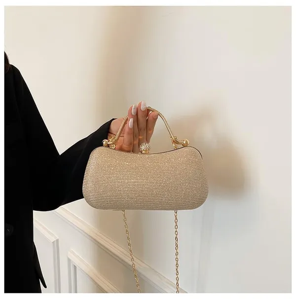 Gold_Luna_S_Evening_Clutch_Purse_Structured_Sling_Party_Dinner_For_Women