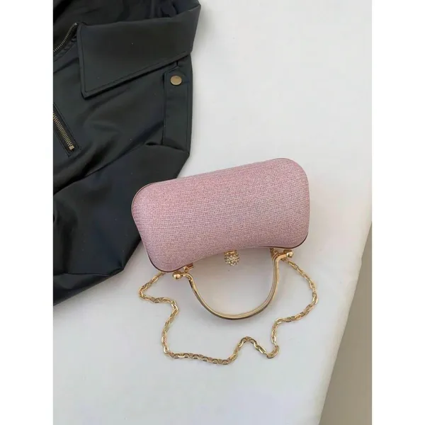 Pink_Luna_S_Evening_Clutch_Purse_Structured_Sling_Party_Dinner_For_Women