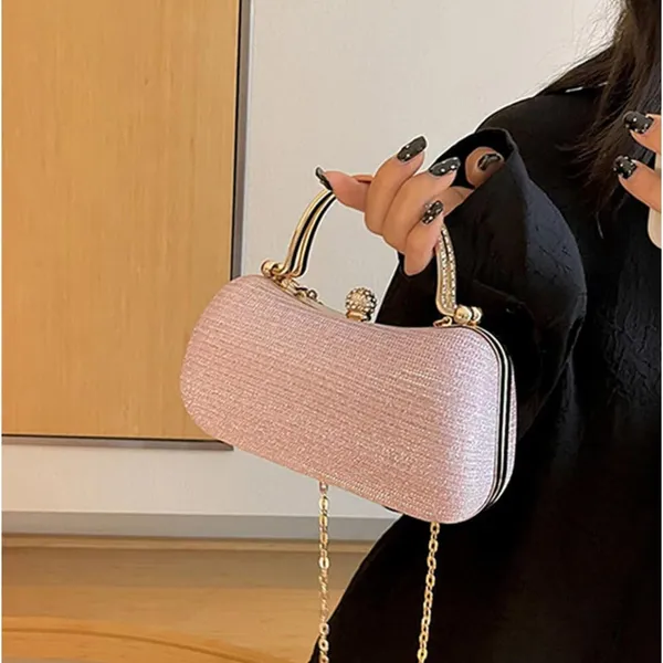 Pink_Luna_S_Evening_Clutch_Purse_Structured_Sling_Party_Dinner_For_Women