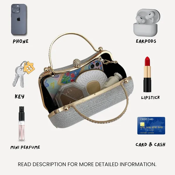 Silver_Luna_S_Evening_Clutch_Purse_Structured_Sling_Party_Dinner_For_Women