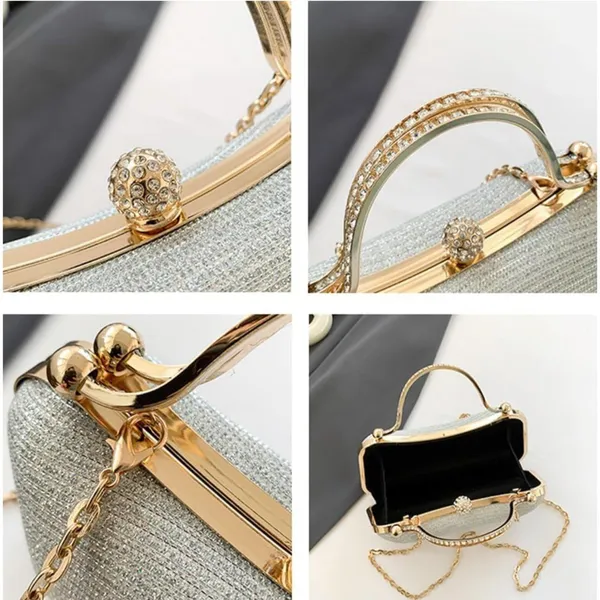 Silver_Luna_S_Evening_Clutch_Purse_Structured_Sling_Party_Dinner_For_Women
