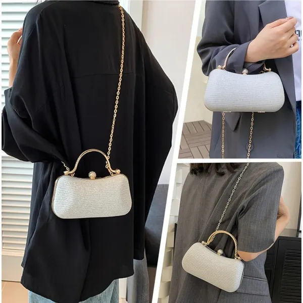 Silver_Luna_S_Evening_Clutch_Purse_Structured_Sling_Party_Dinner_For_Women