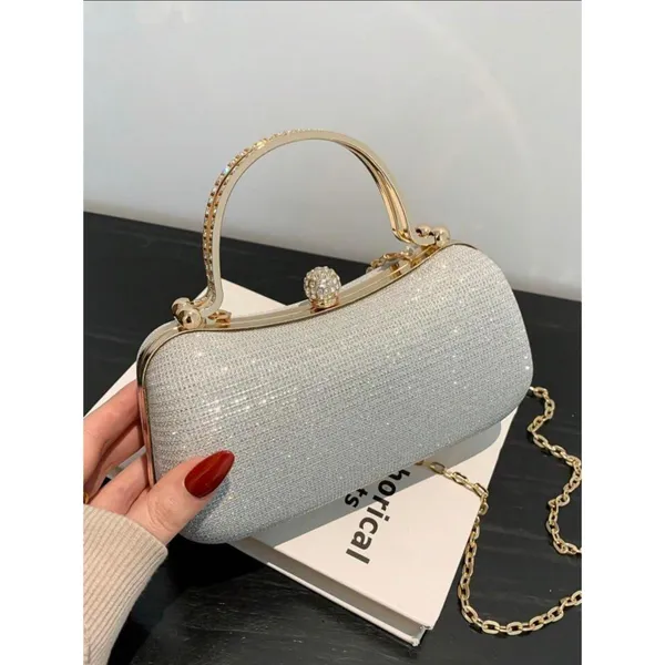Silver_Luna_S_Evening_Clutch_Purse_Structured_Sling_Party_Dinner_For_Women
