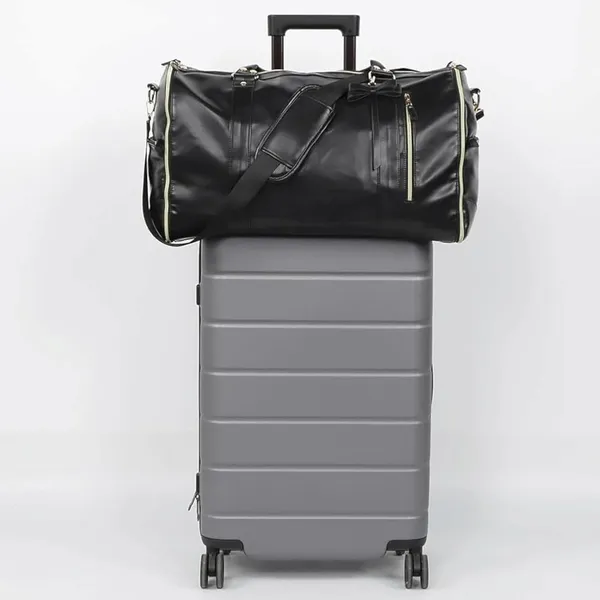 Black_Foldable_Duffle_Bag_Travel_Convertible_Carry_On_Large_Size_Garments_For_Women