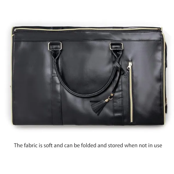 Black_Foldable_Duffle_Bag_Travel_Convertible_Carry_On_Large_Size_Garments_For_Women