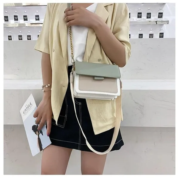 Green_Sleek_Nyc_Style_Sling_Bag_Mall_Crossbody_Sling_For_Women