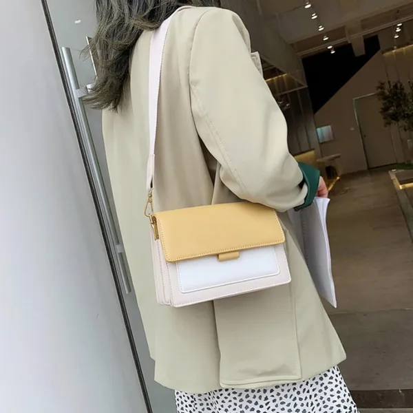 Yellow_Sleek_Nyc_Style_Sling_Bag_Mall_Crossbody_Sling_For_Women