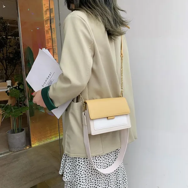 Yellow_Sleek_Nyc_Style_Sling_Bag_Mall_Crossbody_Sling_For_Women