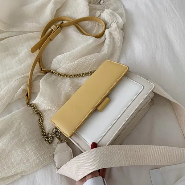 Yellow_Sleek_Nyc_Style_Sling_Bag_Mall_Crossbody_Sling_For_Women