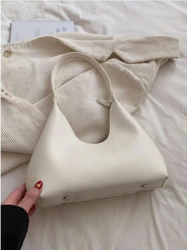 White_Ency_Hobo_Side_Bag_Mall_Small_Shoulder_Handbag_Party_For_Women
