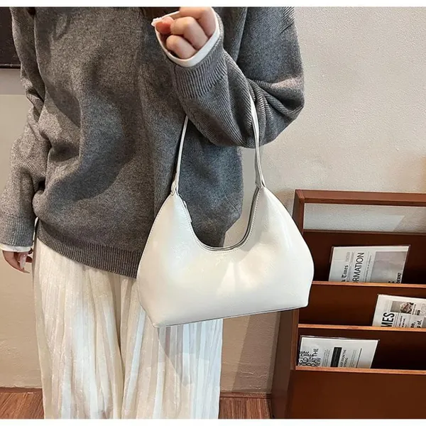 White_Ency_Hobo_Side_Bag_Mall_Small_Shoulder_Handbag_Party_For_Women