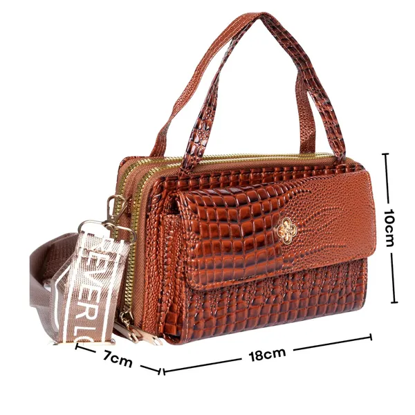 Brown_Crococharm_Pu_Leather_Mini_Sling_Bag_Mini_Crossbody_Dual_For_Women