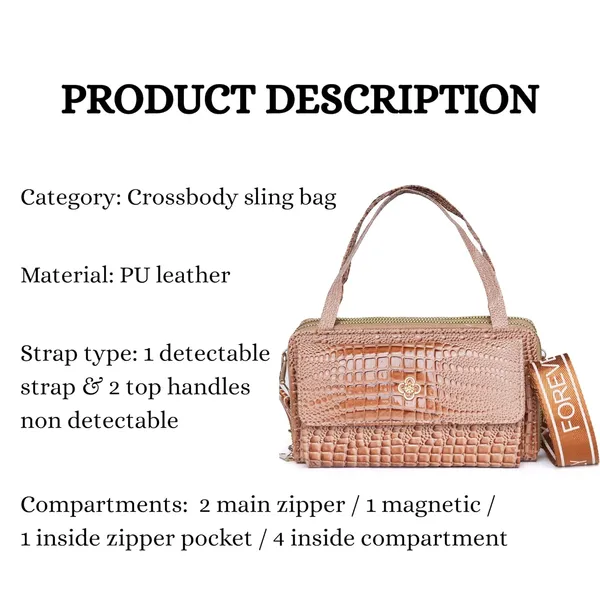 Khaki_Crococharm_Pu_Leather_Mini_Sling_Bag_Mini_Crossbody_Dual_For_Women