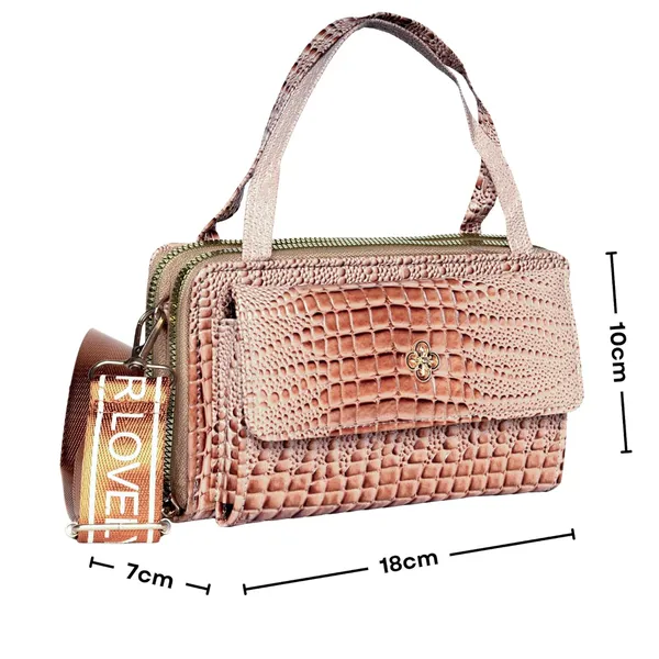 Khaki_Crococharm_Pu_Leather_Mini_Sling_Bag_Mini_Crossbody_Dual_For_Women