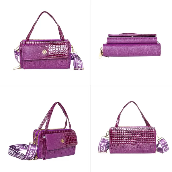 Purple_Crococharm_Pu_Leather_Mini_Sling_Bag_Mini_Crossbody_Dual_For_Women