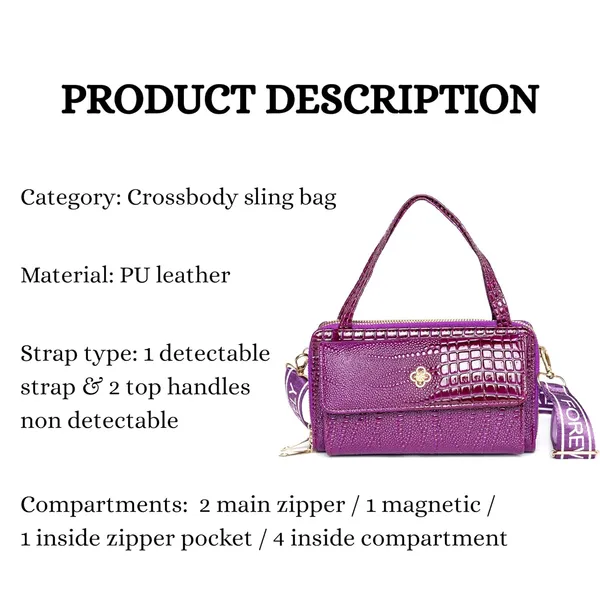 Purple_Crococharm_Pu_Leather_Mini_Sling_Bag_Mini_Crossbody_Dual_For_Women
