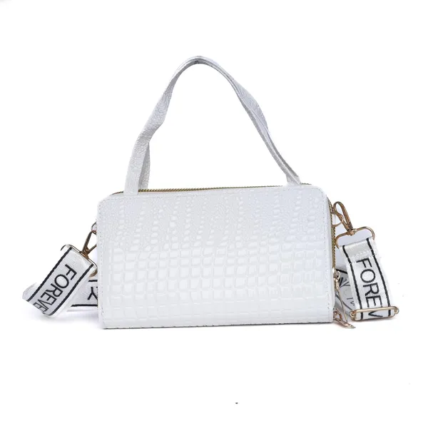 White_Crococharm_Pu_Leather_Mini_Sling_Bag_Mini_Crossbody_Dual_For_Women