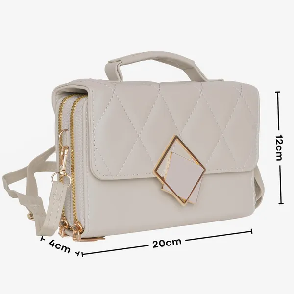 Beige_Mini_Sling_Bag_Crossbody_Quilted_Pu_Leather_Purse_Dual_For_Women