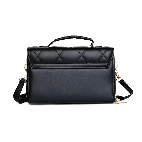Black_Mini_Sling_Bag_Crossbody_Quilted_Pu_Leather_Purse_Dual_For_Women