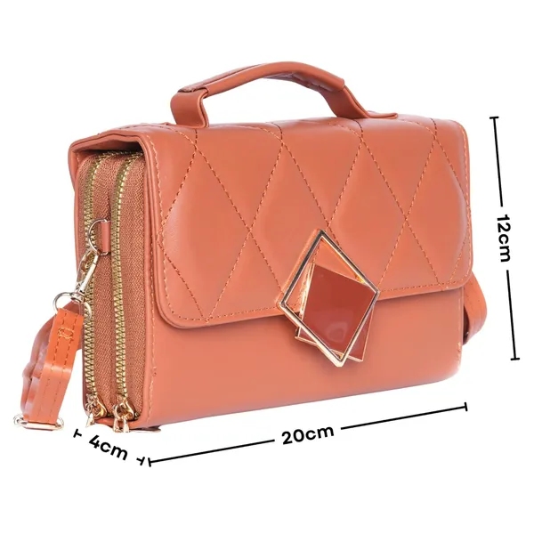 Brown_Mini_Sling_Bag_Crossbody_Quilted_Pu_Leather_Purse_Dual_For_Women
