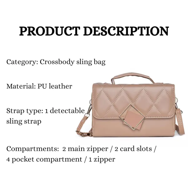 Khaki_Mini_Sling_Bag_Crossbody_Quilted_Pu_Leather_Purse_Dual_For_Women