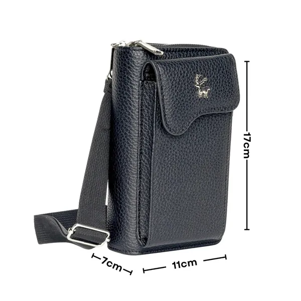Black_Pu_Leather_Crossbody_Sling_Bag_Coin_Pouch_Detachable_For_Women