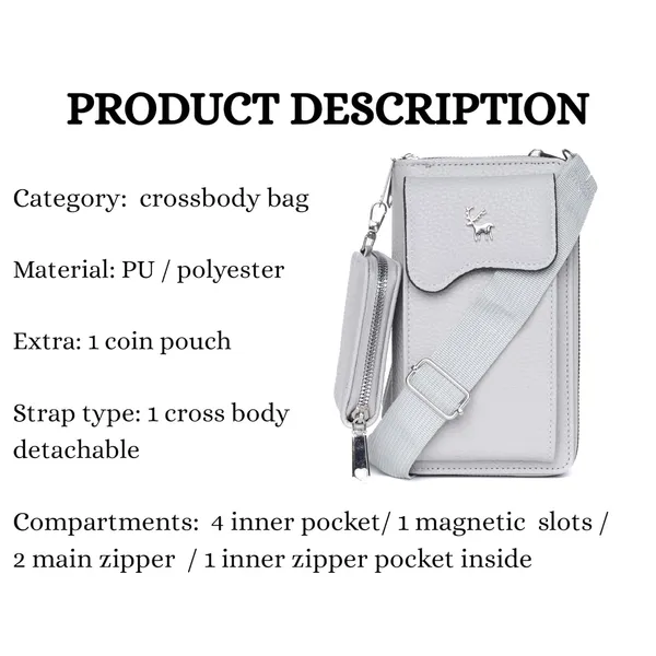 Grey_Pu_Leather_Crossbody_Sling_Bag_Coin_Pouch_Detachable_For_Women