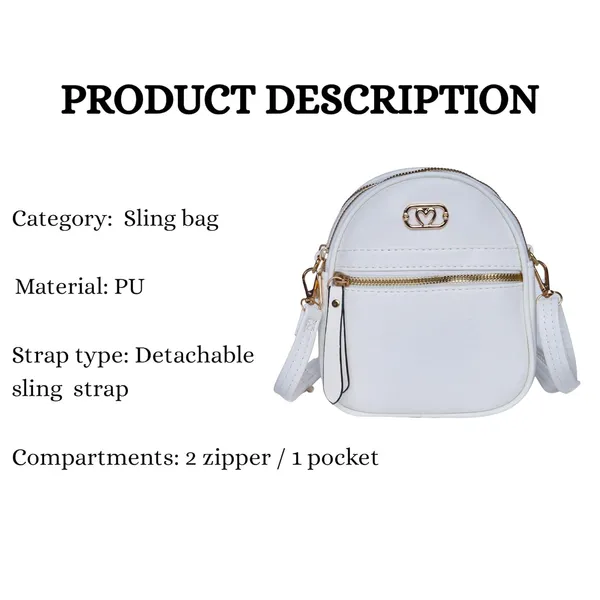White_Mini_Sling_Bag_Girls_Pu_Leather_Small_Crossbody_Bag_For_Women