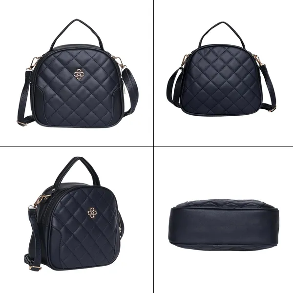 Black_Aria_Quilted_Ling_Bag_Compact_Pu_Leather_Handbag_Adjustable_For_Women