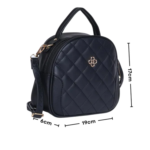 Black_Aria_Quilted_Ling_Bag_Compact_Pu_Leather_Handbag_Adjustable_For_Women