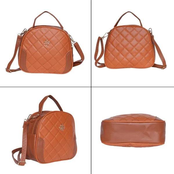 Brown_Aria_Quilted_Ling_Bag_Compact_Pu_Leather_Handbag_Adjustable_For_Women