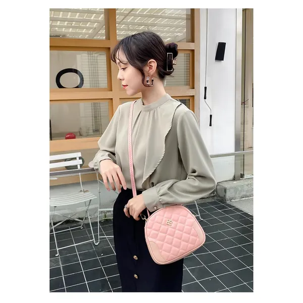 Pink_Aria_Quilted_Ling_Bag_Compact_Pu_Leather_Handbag_Adjustable_For_Women