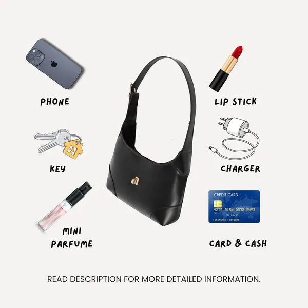 Black_Shoulder_Handbag_Big_Size_Adjustable_Strap_Stylish_Hobo_Bag_For_Women