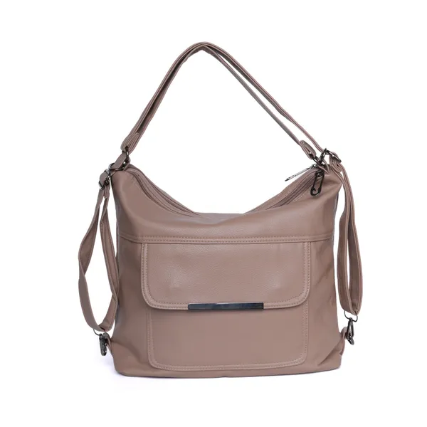 Khaki_Versahobo_2_1_Convertible_Handbag_Backpack_2_Main_Compartments_For_Women