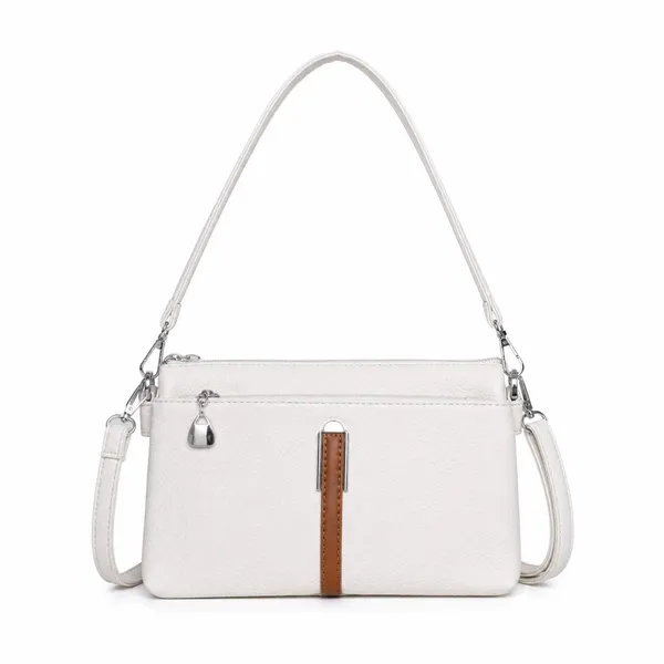 White_Tri_Section_Sling_Bag_1_Main_Compartment_3_For_Women