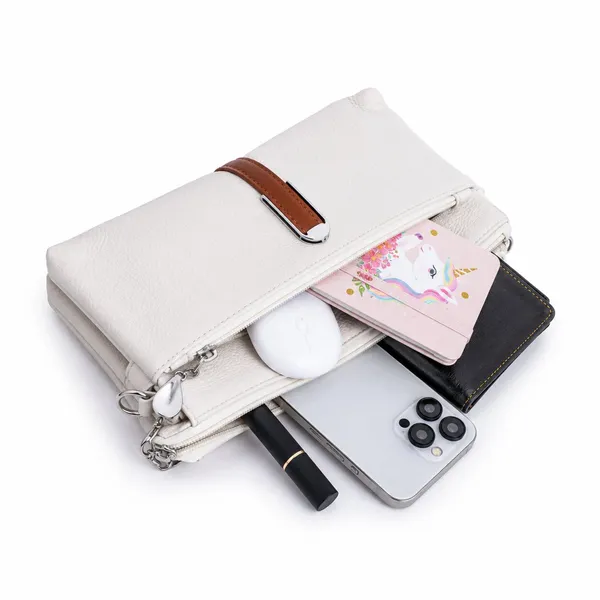 White_Tri_Section_Sling_Bag_1_Main_Compartment_3_For_Women