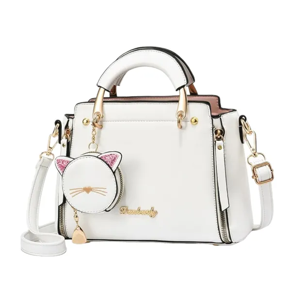 White_Small_Satchel_Bag_Fancy_Satchel_Mall_Size_For_Women