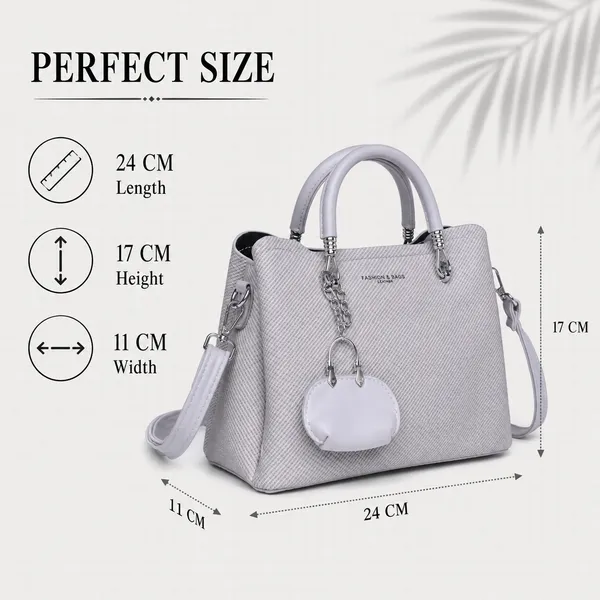 Grey_Small_Satchel_Bag_3_Compartment_Sling_Strap_Structured_Small_For_Women