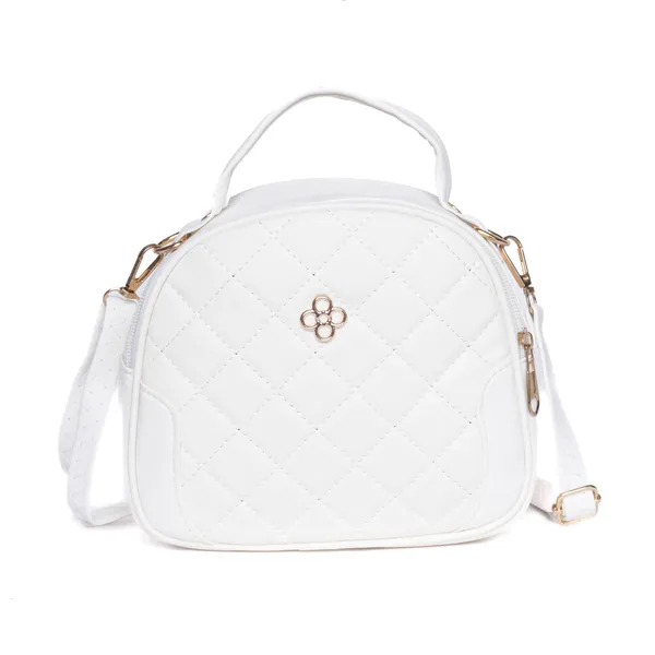 White_Aria_Quilted_Ling_Bag_Compact_Pu_Leather_Handbag_Adjustable_For_Women