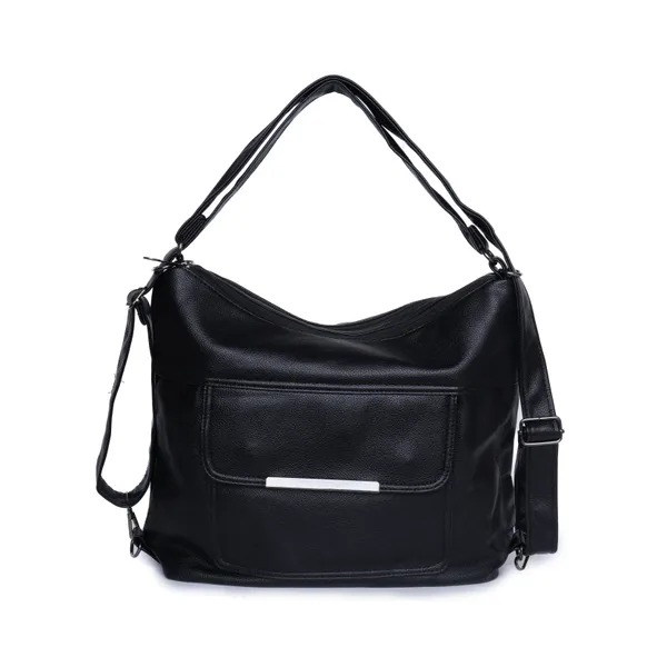 Black_Versahobo_2_1_Convertible_Handbag_Backpack_2_Main_Compartments_For_Women