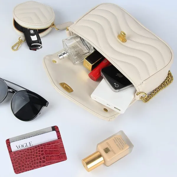 White_Mini_Sling_Bags_Latest_Coin_Pouch_Attached_Cross_Body_For_Women