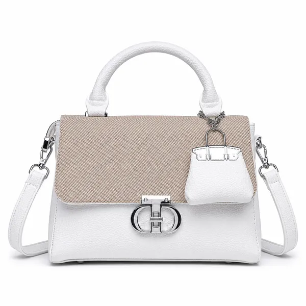 White_Ophelia_Satchel_Bag_Mall_Sized_Handbag_Sling_Strap_Bag_For_Women
