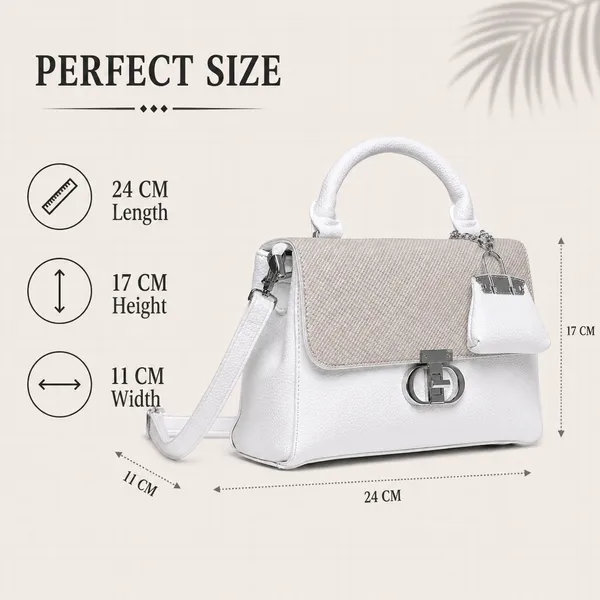 White_Ophelia_Satchel_Bag_Mall_Sized_Handbag_Sling_Strap_Bag_For_Women