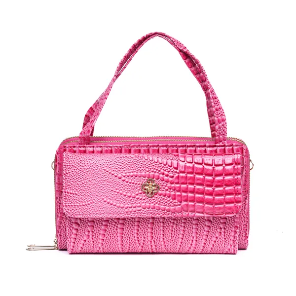 Hot_Pink_Crococharm_Pu_Leather_Mini_Sling_Bag_Mini_Crossbody_Dual_For_Women